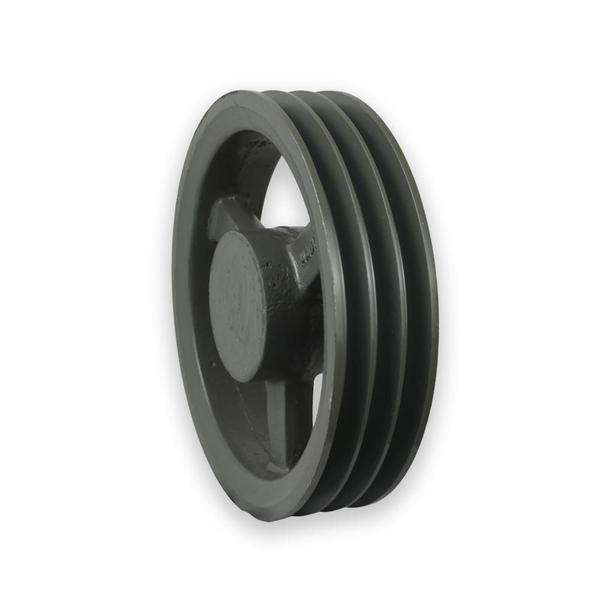 Polia Ferro Fundido 180mm 3 Canais - Setor Industrial - Mademil Imagem de Polia Ferro Fundido 180mm 3 Canais - Setor Industrial