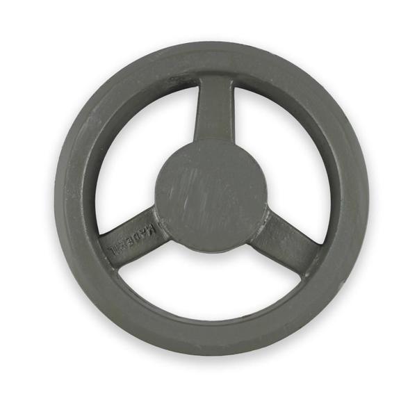 Polia Ferro Fundido pra Correia em V 190mm 3 Canais Perfil B - Mademil Imagem de Polia Ferro Fundido pra Correia em V 190mm 3 Canais Perfil B