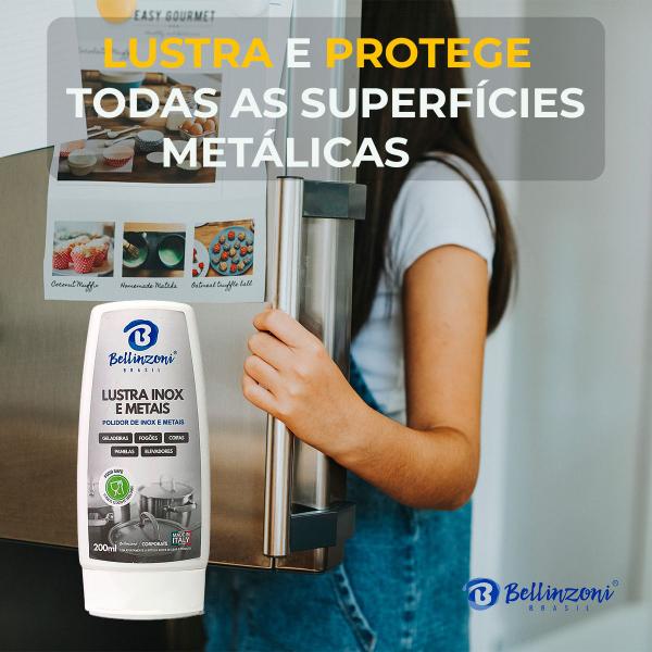Polidor De Inox E Metais Bellinzoni 200ml Imagem de Polidor De Inox E Metais Bellinzoni 200ml