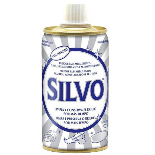 Imagem de Polidor E Limpador Líquido De Metal Prata Ouro Silvo 200ml