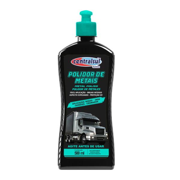 Polidor Metais Automotivo Líquido 500ML Inox Prata Aço - CENTRALSUL Imagem de Polidor Metais Automotivo Líquido 500ML Inox Prata Aço