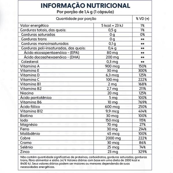 Imagem de Poliômega Gestante A A Zinco +Omega3 +Dha +Epa 30 Capsulas