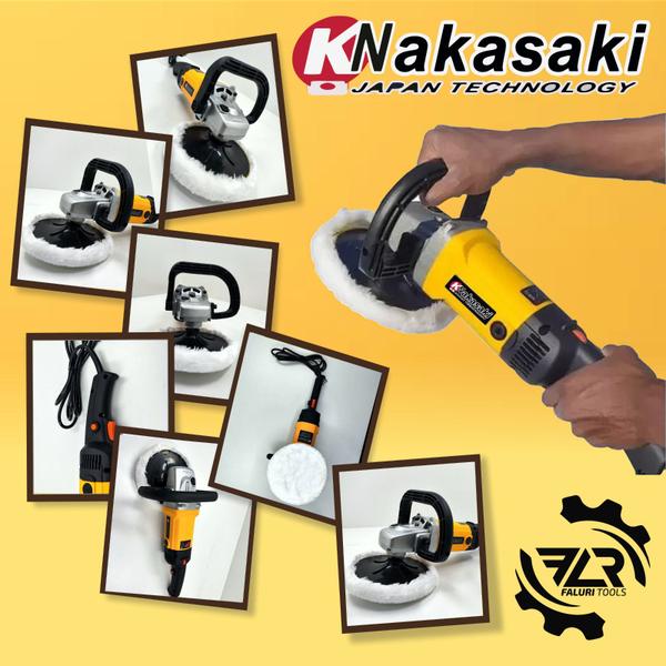 Imagem de Politriz Polidor de Mão Angular Automotiva 7pol 1300w Nakasaki Profissional - NAKAZAKI