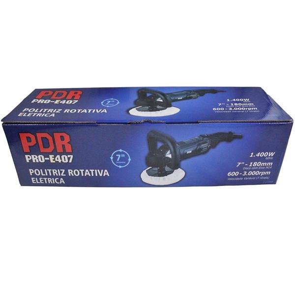 Imagem de Politriz Roto Orbital Profissional 1400W 150mm PRO-E407 3000Rpm PDR