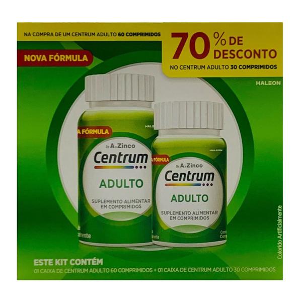 Imagem de Polivitamínico Centrum Adulto A a Zinco 60 + 30 comprimidos