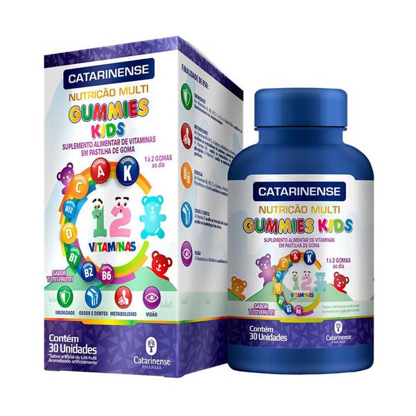 Imagem de Polivitamínico Gummies Kids 30 Gummies Catarinense Pharma - Kit 2 unidade