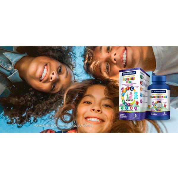 Imagem de Polivitamínico Gummies Kids 30 Gummies Catarinense Pharma - Kit 2 unidade