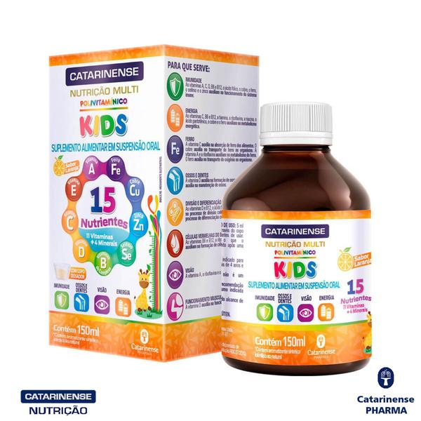 Imagem de Polivitamínico Kids Multi 15 Nutrientes 150ml Catarinense Pharma