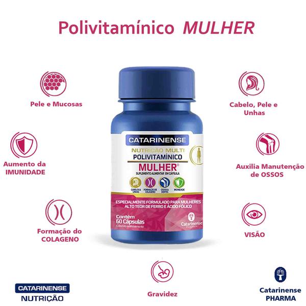 Imagem de Polivitamínico Mulher Catarinense Pharma 60 cps