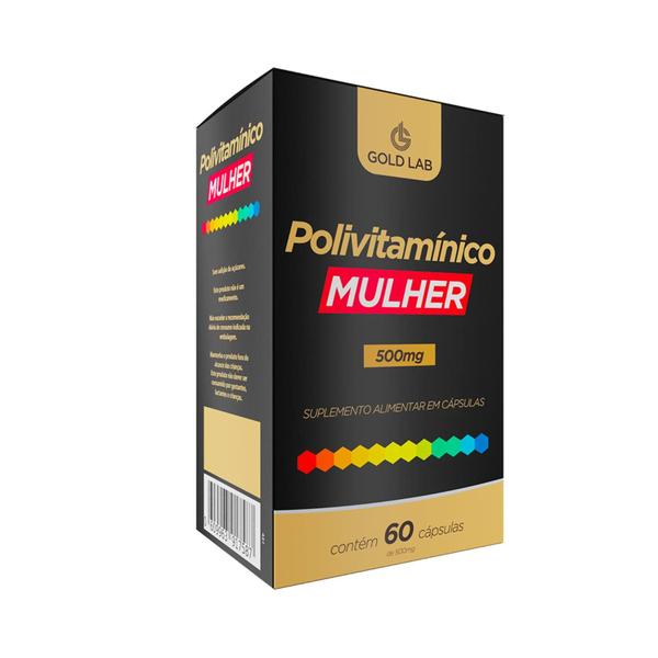 Imagem de Polivitamínico Mullher 500mg Gold Lab - 60 Capsulas