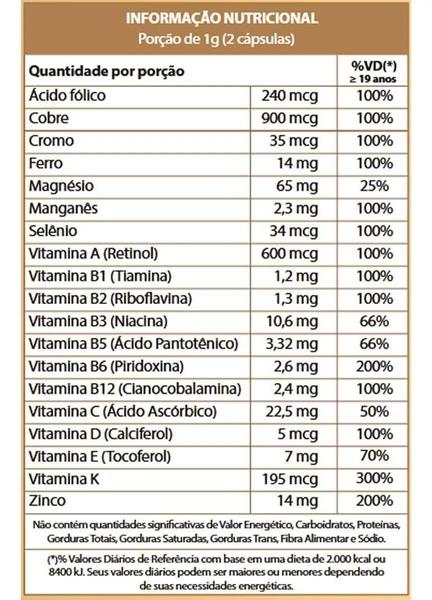 Imagem de Polivitamínico Sênior Gold Lab 60 Cápsulas