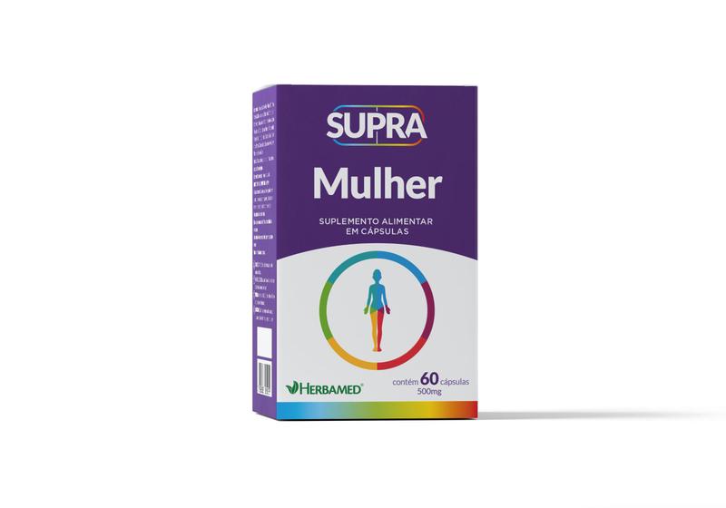 Imagem de Polivitaminico supra mulher 60caps/500mg - herbamed