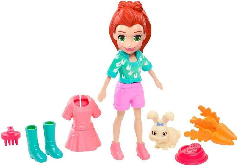 Imagem de Polly Pocket - Boneca Lila Com Bichinho Original Mattel