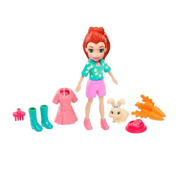 Imagem de Polly Pocket Boneca Lila e Coelhinho GDM11 - Mattel