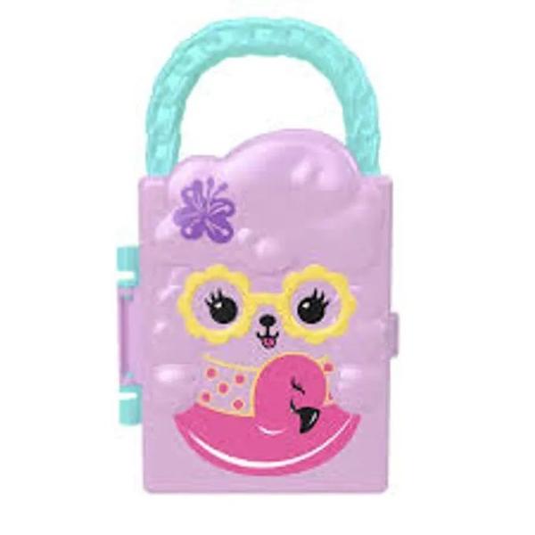 Imagem de Polly Pocket Closet Fashion Reveal Rosa com Oculos 7 Surpresas