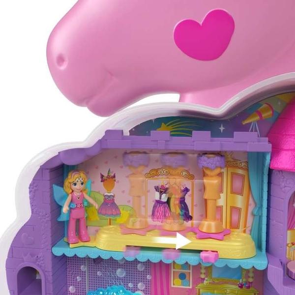 Imagem de Polly Pocket Conjunto de Brinquedo Salão De Unicórnio Arco-íris - Mattel