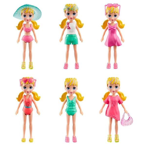 Imagem de Polly Pocket Conjunto Moda Diversão Praia Tropical - Mattel