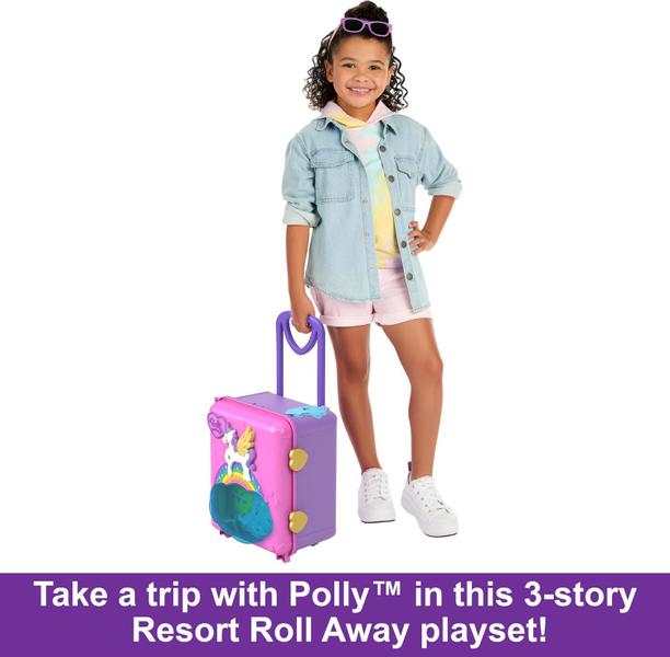 Imagem de Polly Pocket Conjunto Pollyville Resort Roll Away - Mattel hkv43