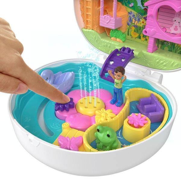 Imagem de Polly Pocket Estojo Coelhinho Jardim Com Boneca - Mattel