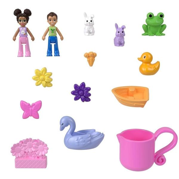 Imagem de Polly Pocket Estojo Coelhinho Jardim com Boneca - Mattel