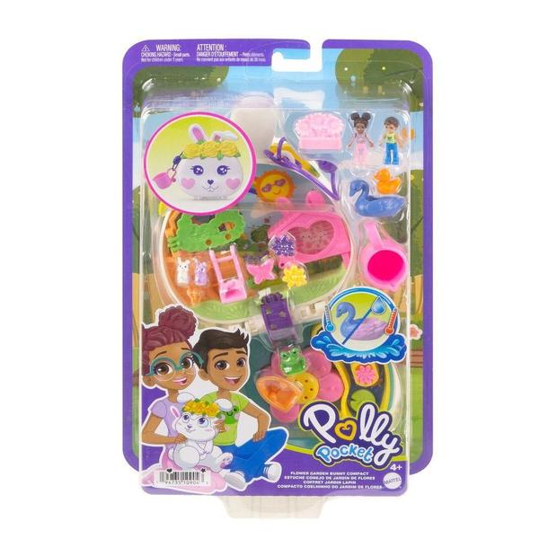 Imagem de Polly Pocket Estojo Coelhinho Jardim com Boneca - Mattel