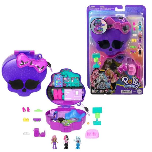 Imagem de Polly Pocket Estojo Mundo Surpresa Monster High - Mattel