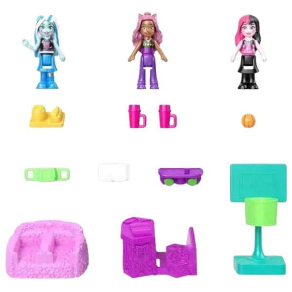 Imagem de Polly Pocket Estojo Mundo Surpresa Monster High - Mattel