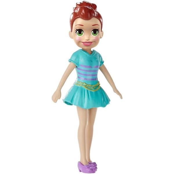 Imagem de Polly Pocket Happy Hour Morena com Vestido Azul - Mattel