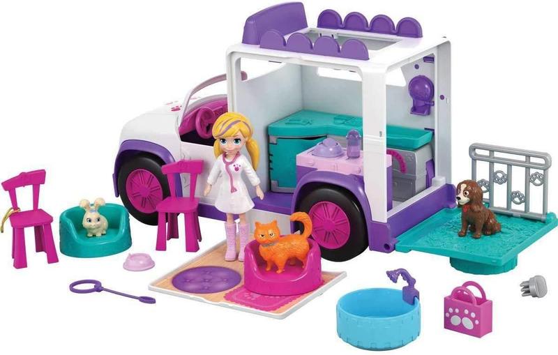 Imagem de Polly Pocket Hospital Movel Dos Bichinhos Mattel Gfr04