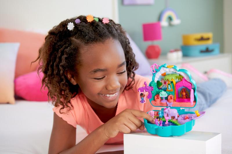 Imagem de Polly Pocket - Jardim do Pavão - Compact com 2 Bonecas e Pets