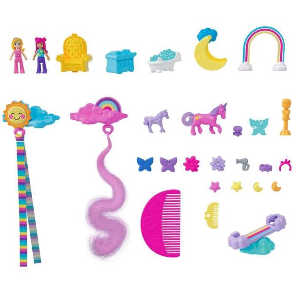 Imagem de Polly Pocket Micro Lounge do Unicórnio ARCO-ÍRIS