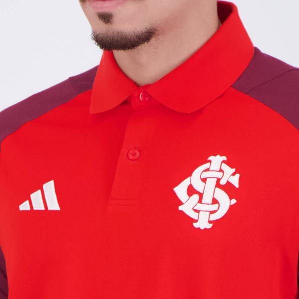 Imagem de Polo Adidas Internacional 2024 Vermelha