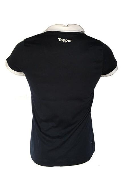 Polo Feminina Remo Retro Topper 2018 Azul 4201213-575 Imagem de Polo Feminina Remo Retro Topper 2018 Azul 4201213-575