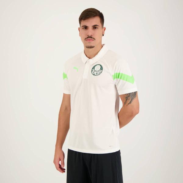 Imagem de Polo Puma Palmeiras Treino Branca