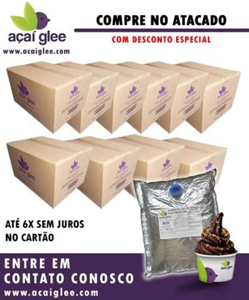 Imagem de Polpa / Calda Açaí Líquido Asséptico Glee 20 litros para máquina de sorvete expresso e refresqueiras