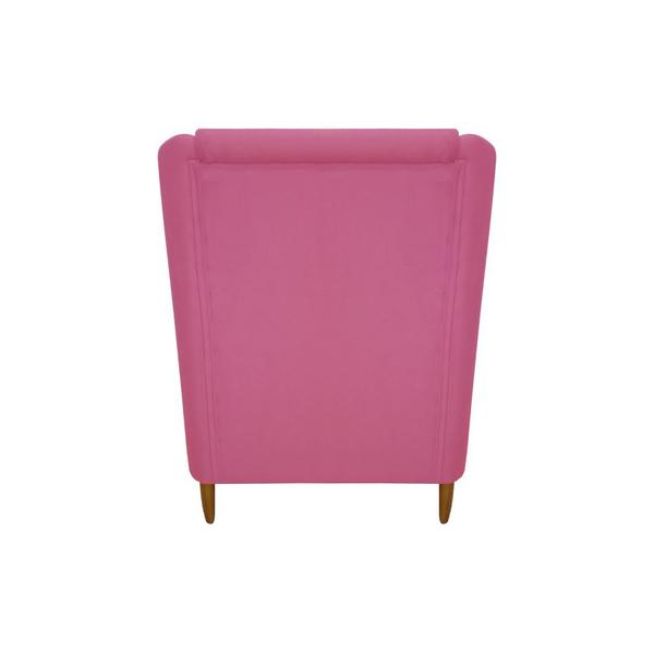 Imagem de Poltrona Átila Decorativa Sala Suede Rosa