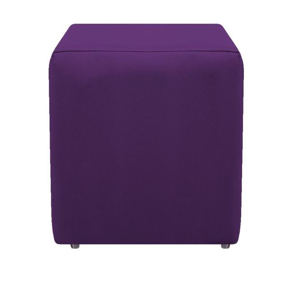 Imagem de Poltrona Cadeira Tila e Puff Sala Suede Roxo