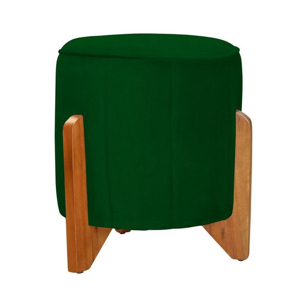 Imagem de Poltrona Com Balanço E Puff Melinda Suede Verde Ms Decor