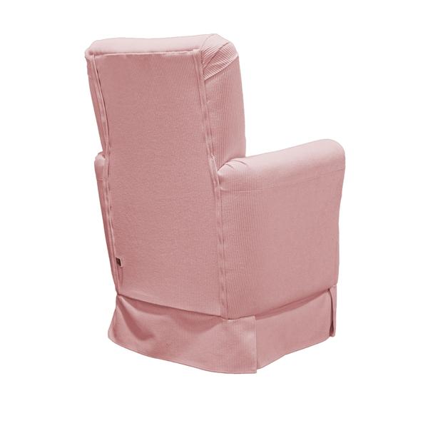 Poltrona de Amamentação Balanço Lis com Puff Linho Rose - LG Decor Baby Imagem de Poltrona de Amamentação Balanço Lis com Puff Linho Rose - LG Decor Baby