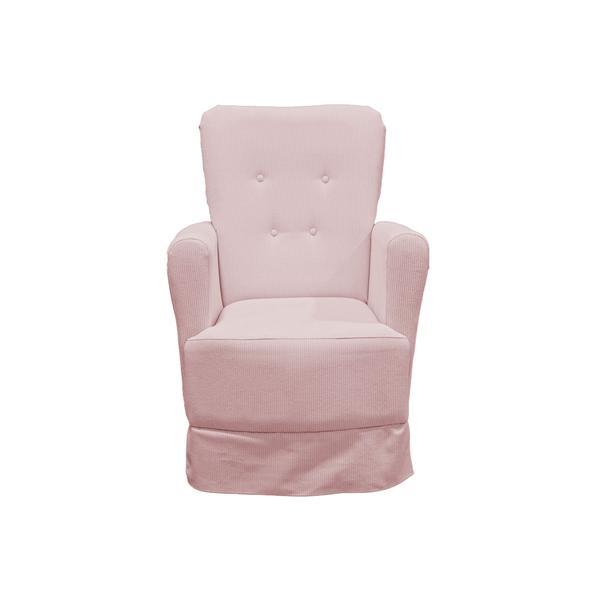 Poltrona de Amamentação Balanço Lis com Puff Linho Rose - LG Decor Baby Imagem de Poltrona de Amamentação Balanço Lis com Puff Linho Rose - LG Decor Baby