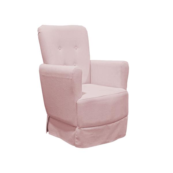 Poltrona de Amamentação Balanço Lis com Puff Linho Rose - LG Decor Baby Imagem de Poltrona de Amamentação Balanço Lis com Puff Linho Rose - LG Decor Baby