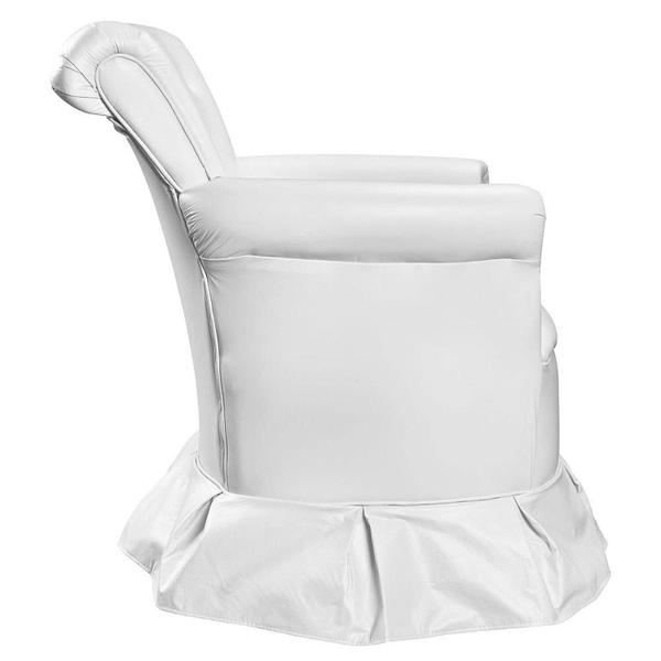 Poltrona de Amamentação Nana com Balanço e Puff Branco - VAMFER ESTOFADOS Imagem de Poltrona de Amamentação Nana com Balanço e Puff Branco