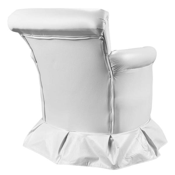 Poltrona de Amamentação Nana com Balanço e Puff Branco - VAMFER ESTOFADOS Imagem de Poltrona de Amamentação Nana com Balanço e Puff Branco