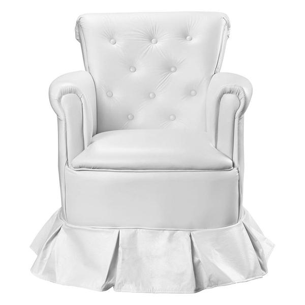 Poltrona de Amamentação Nana com Balanço e Puff Branco - VAMFER ESTOFADOS Imagem de Poltrona de Amamentação Nana com Balanço e Puff Branco