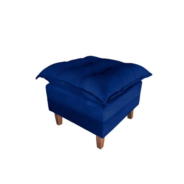 Poltrona De Amamentação Sofá Cama Com Puff Azul Marinho - Bz - BZ Distribuidora Imagem de Poltrona De Amamentação Sofá Cama Com Puff Azul Marinho - Bz