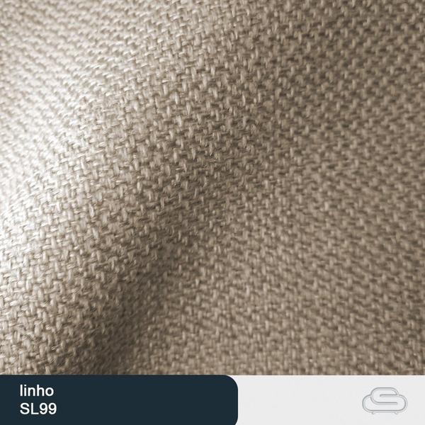 Imagem de Poltrona Decorativa 95cm Akita Linho Rústico Bege - Sallar Home