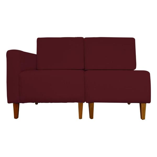 Imagem de Poltrona Decorativa Alice S/Braça Esquerda Veludo Bordo - Montanris Decor