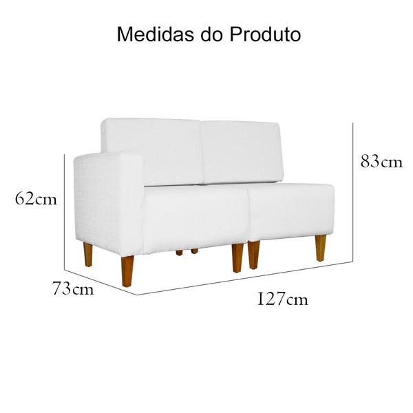 Imagem de Poltrona Decorativa Alice Suede - Lado Direito- DS ESTOFADOS