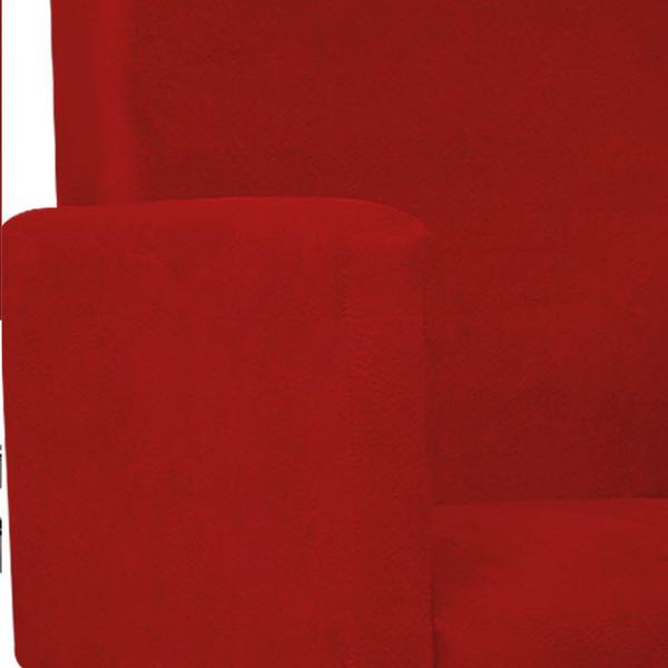 Imagem de Poltrona Decorativa Arenzza Base Giratória de Metal Sala de Estar Quarto Suede Vermelho - DAMAFFÊ MÓVEIS