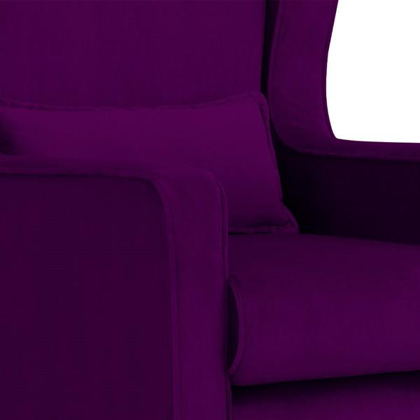 Imagem de Poltrona Decorativa Aurora Balanço Vovo Veludo Roxo - FM